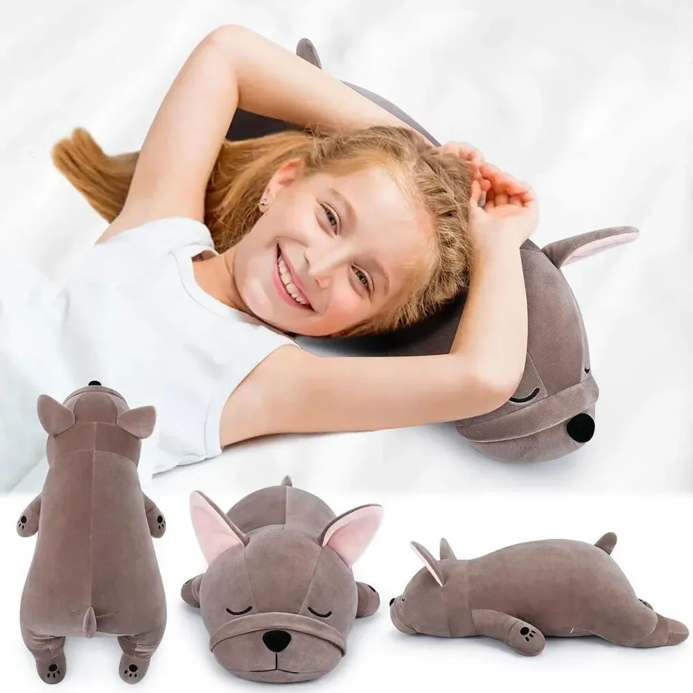 19'' Auspicious Beginning Giant Sleeping French Bulldog Dog Plush Stuffed Animal